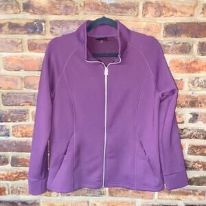 32 Degree Heat Purple Plum Full Zip-Up Activewear Jacket Women's Size Medium